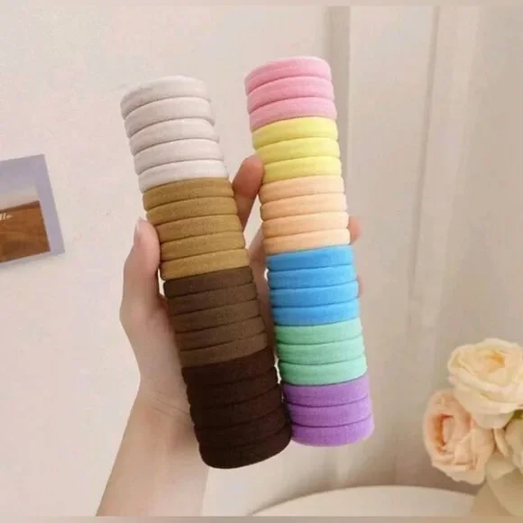 💕5/$18 20 Bright Colored Hairties - Picture 3 of 4